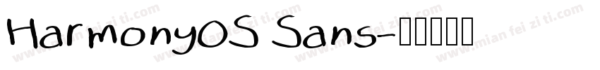 Harmony0S Sans字体转换